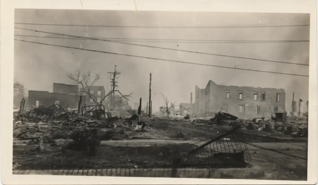 ruins after the Tulsa Race Massacre
