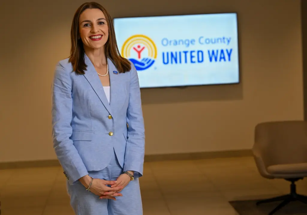 Elizabeth Andrade, executive director of 2-1-1 OC, at Orange County...