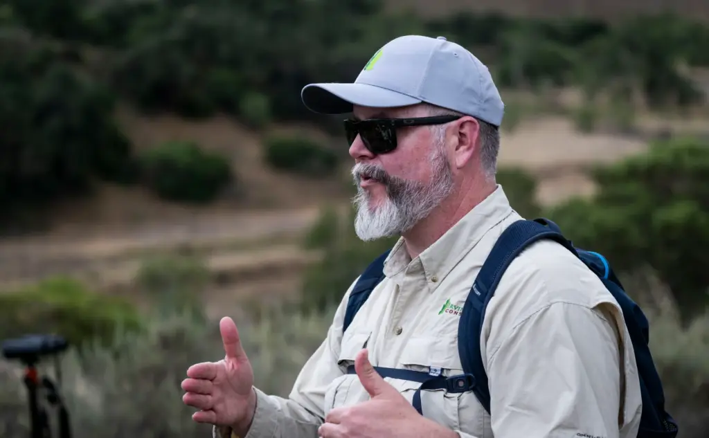 Scott Graves, communications manager for the Irvine Ranch Conservancy, talks...