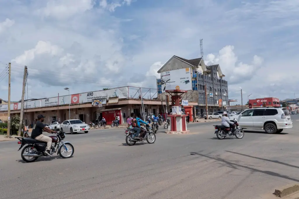 A general view is seen of Bunia where ebola outbreaks have been confirmed.