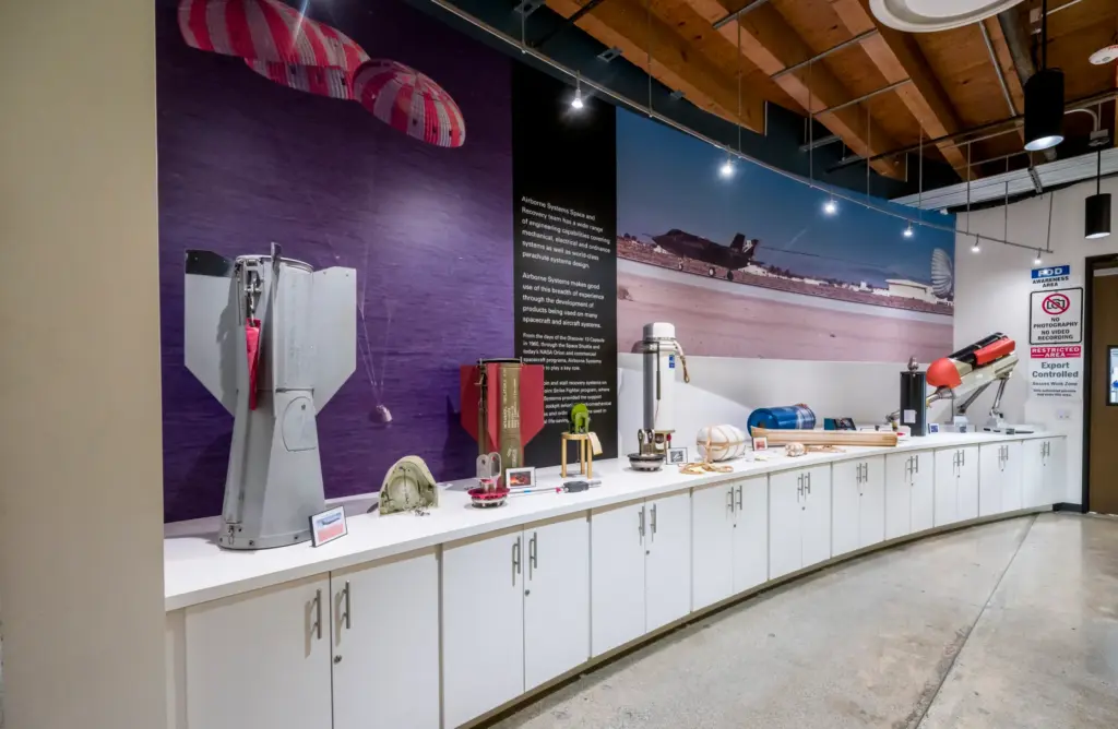 On display at Airborne Systems in Santa Ana on Friday,...