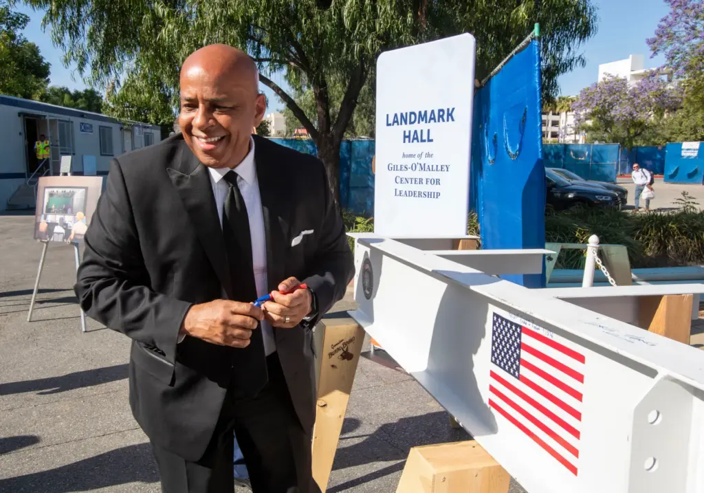Ronald Rochon, Cal State Fullerton president signed his name on...