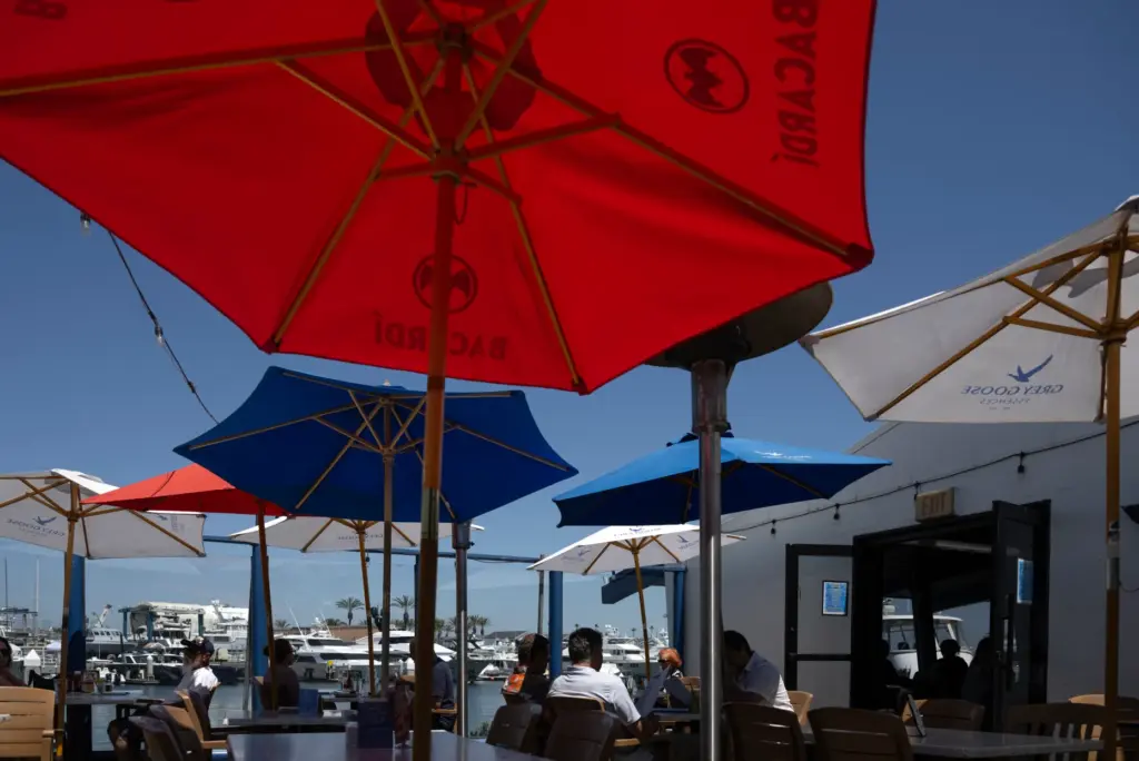 Woodyâs Wharf offers a scenic view for patio dinners on...
