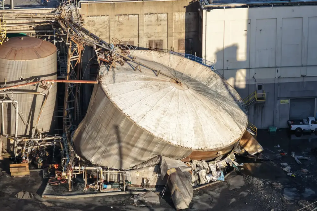 Damage is seen at Nippon Dynawave Packaging Co.