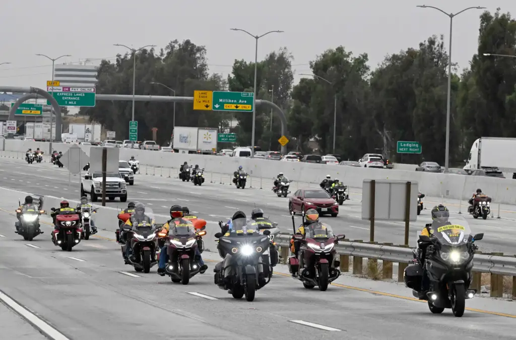 Some of the nearly 900 motorcycle participants in the 36th...
