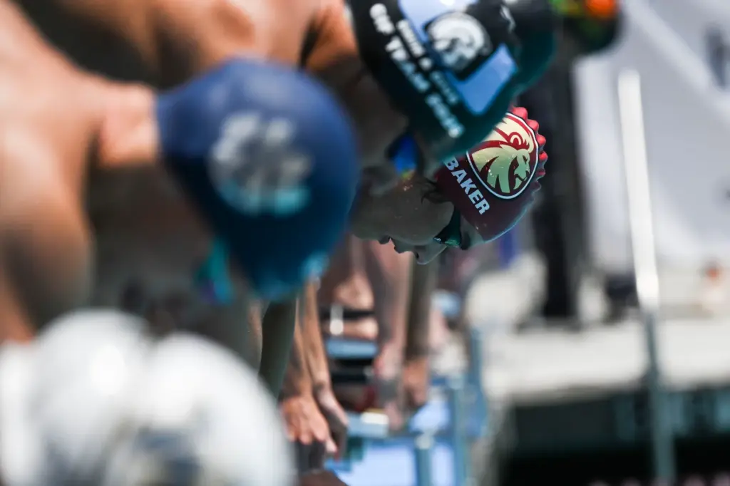 Nolan Baker of Serra High School prepares to compete in...