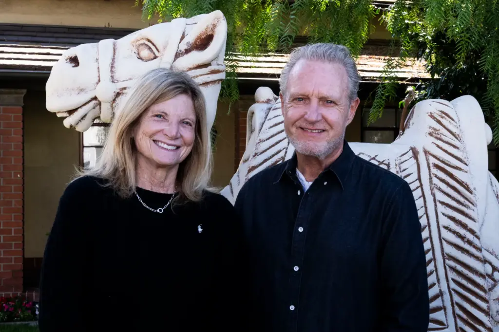 Laguna Beach Councilwoman Sue Kempf and Mayor Mark Orgill at...