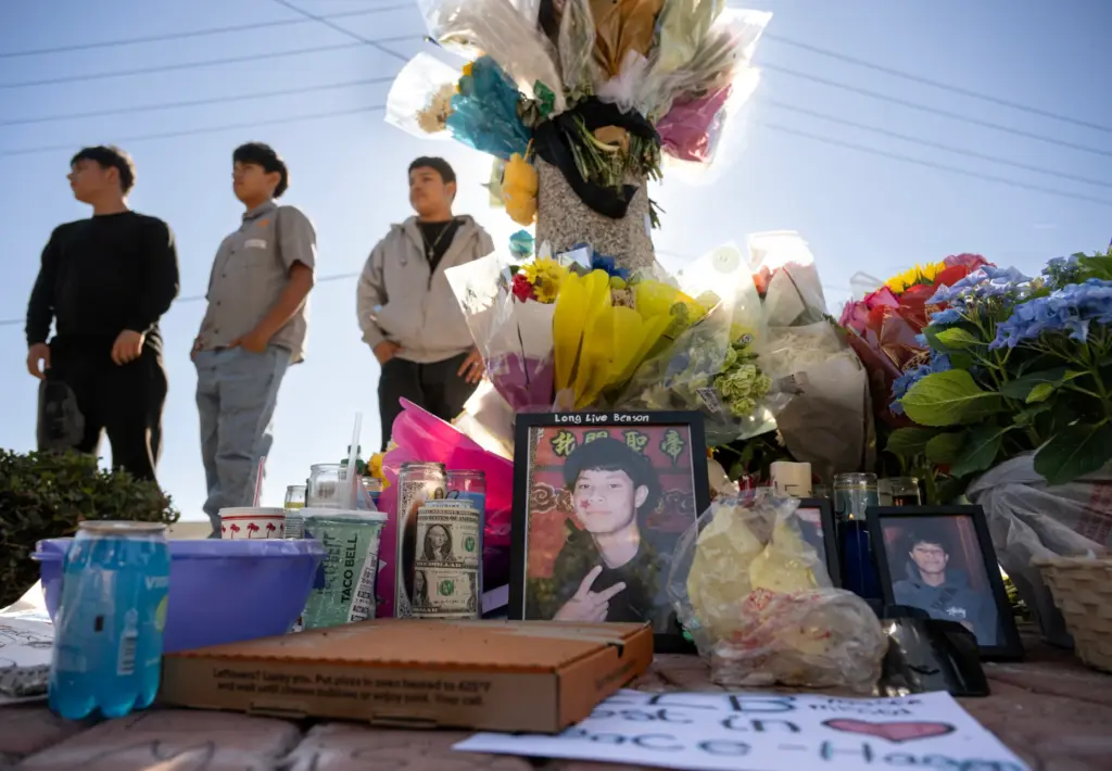 Friends pay tribute to a 13-year-old boy who crashed his...