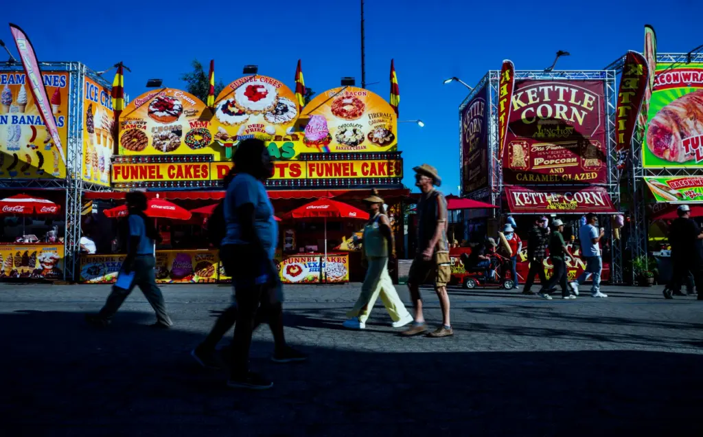 Fair food signs are everywhere you look on opening day...