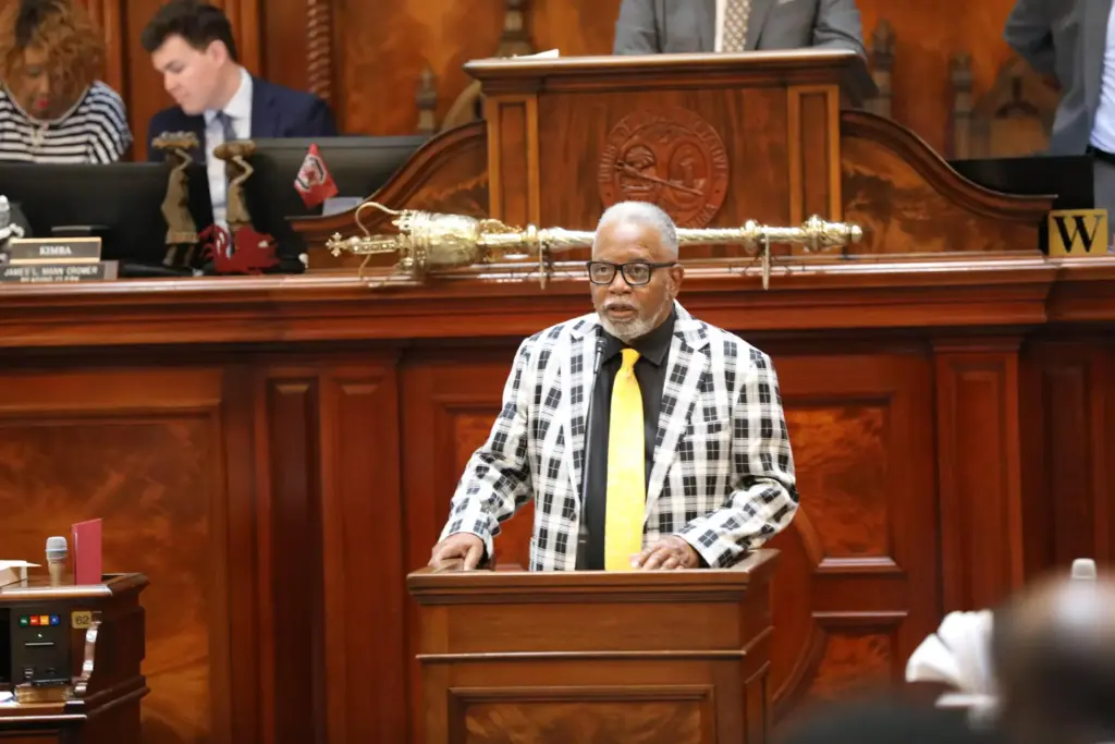 Democratic South Carolina Rep. Leon Howard speaks