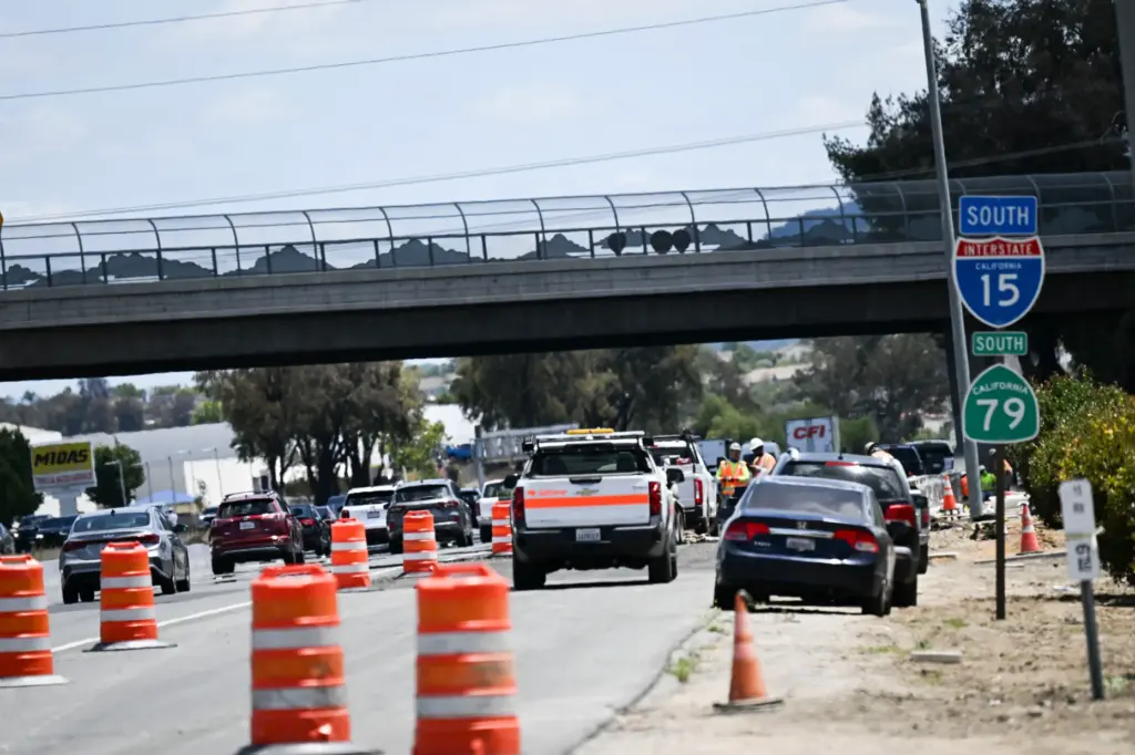 Extra lanes have been added to the on-ramps at Winchester...