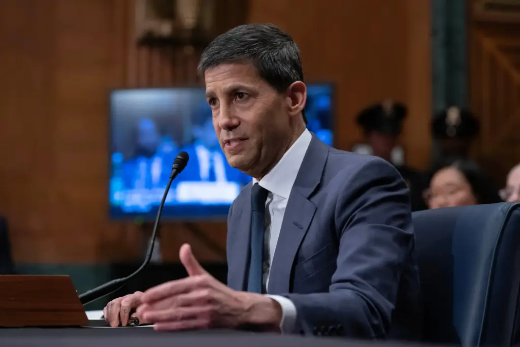 Kevin Warsh testifies during his nomination hearing to be Fed chairman.