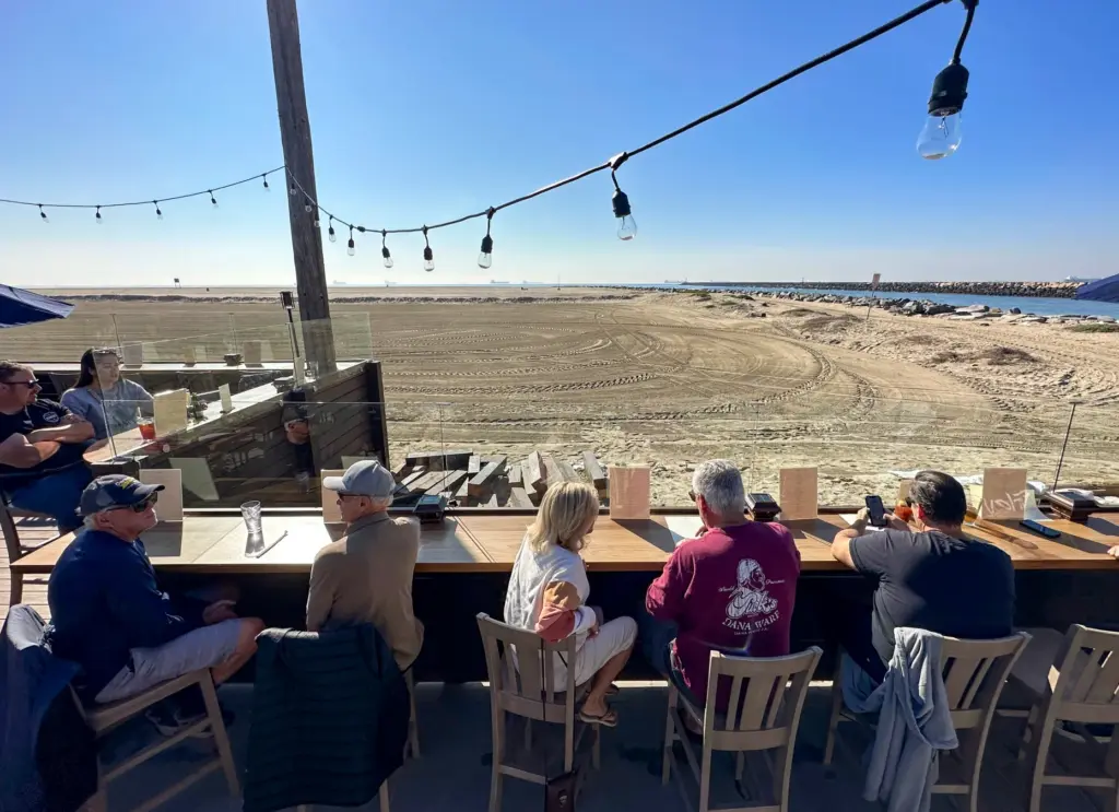 Visitors during opening day at The Beach House in Seal...