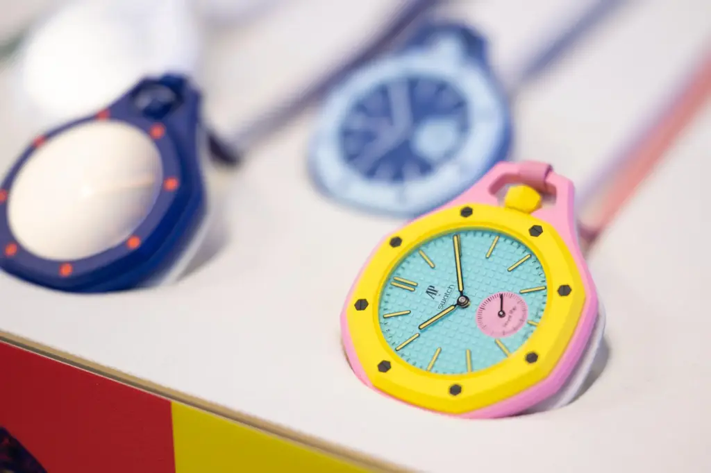The new Royal Pop watches by Swatch and Audemars Piguet,...