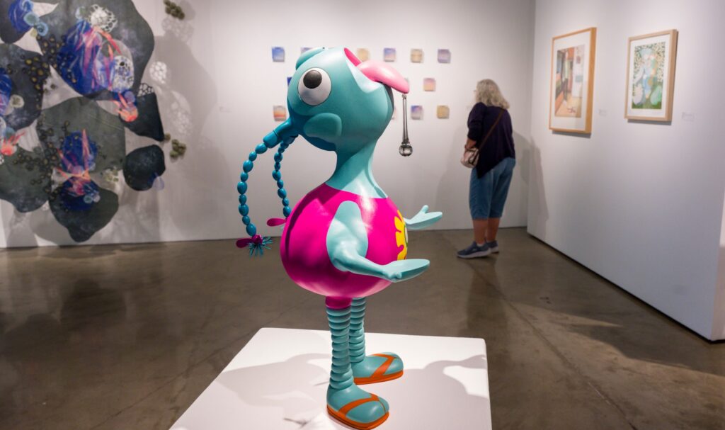 âRain Catcher,â center, by Ruth Santee of Stockton, is part...