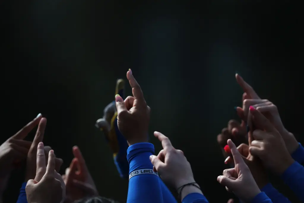 UCLA put their hands together before taking on South Carolina...