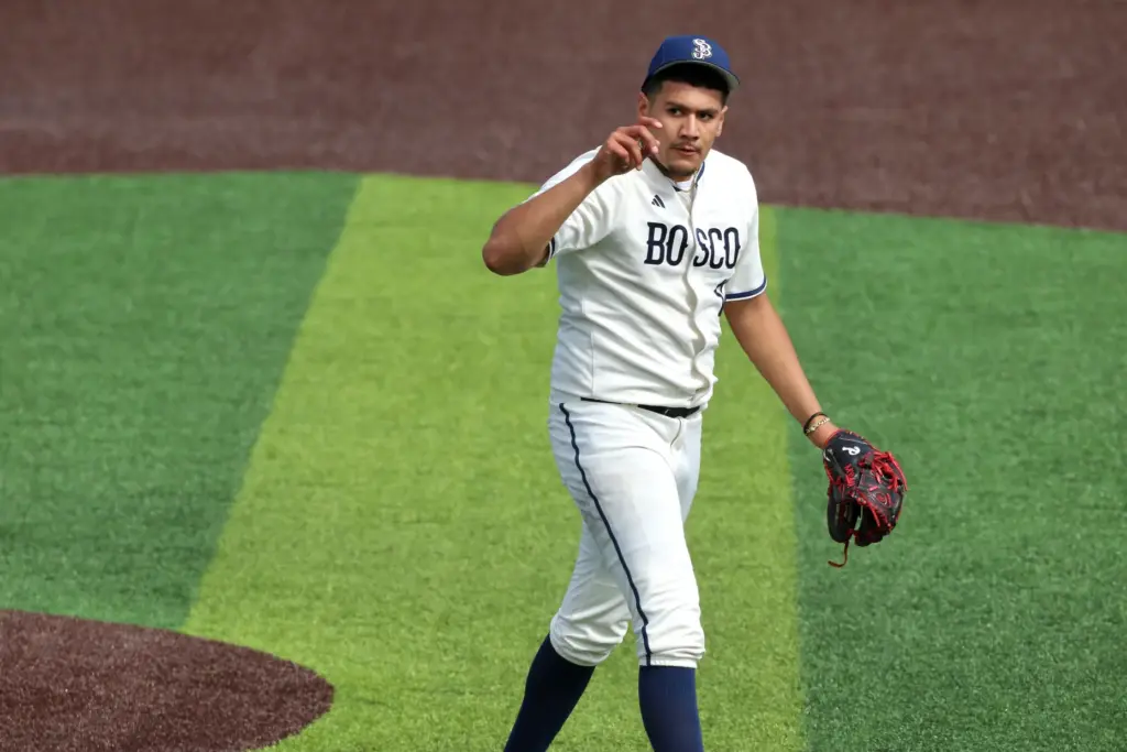 St. John Bosco starter Julian Garcia threw eighth innings without...