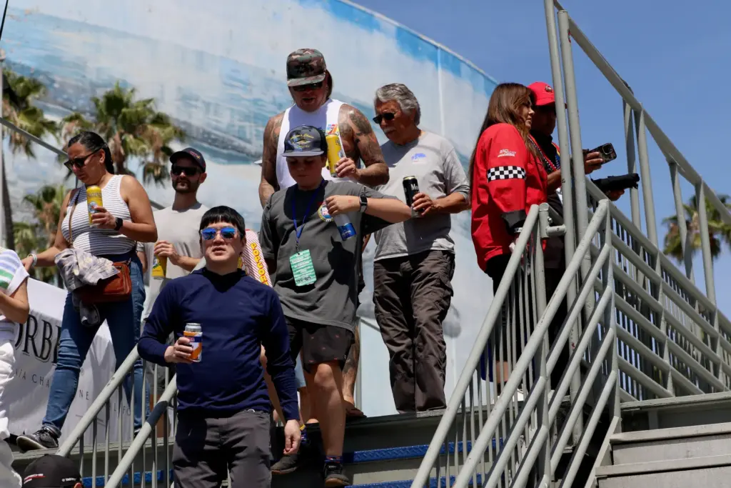Fans file in for the 51st Grand Prix of Long...