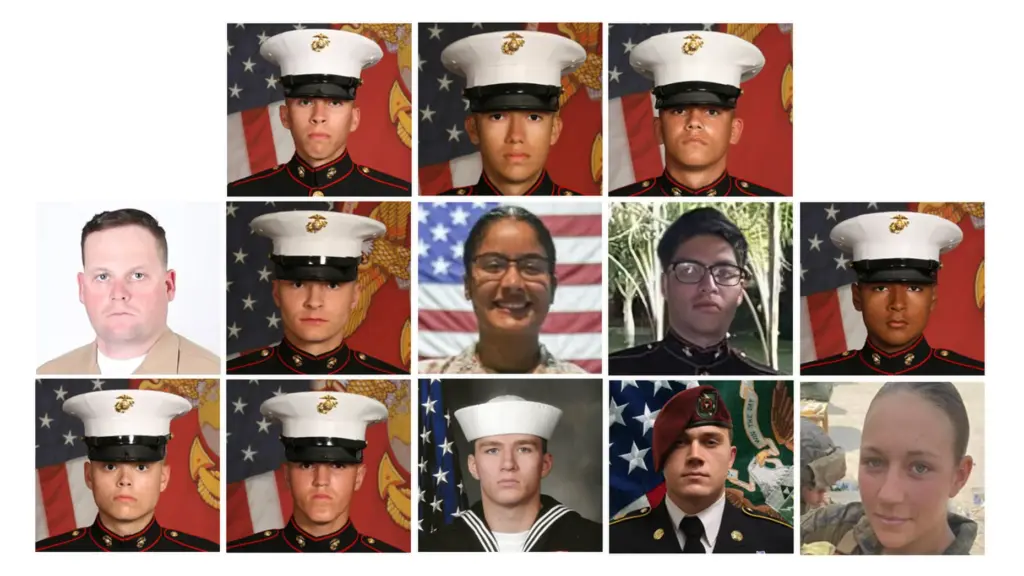 Thirteen service members were killed in the Kabul airport bombing...
