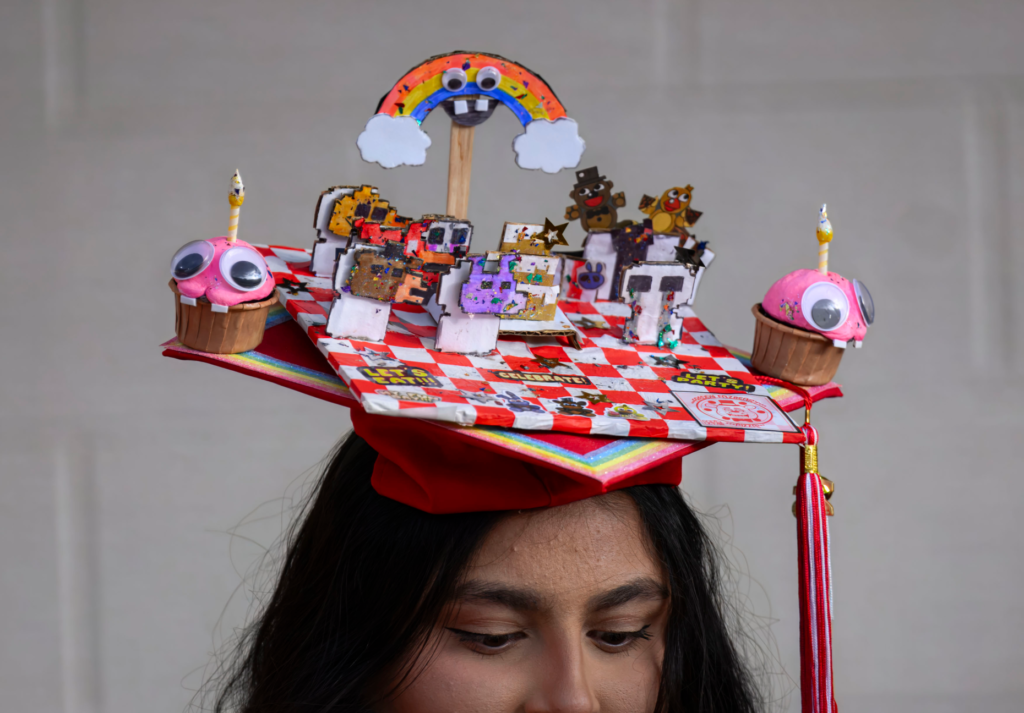 Leah Cantu shows off her creativity at the Santa Ana...