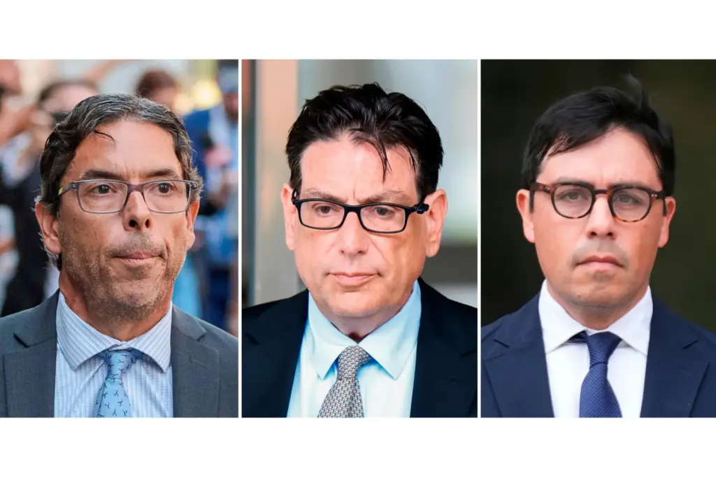 This combination of images show, from left, Dr. Mark Chavez...