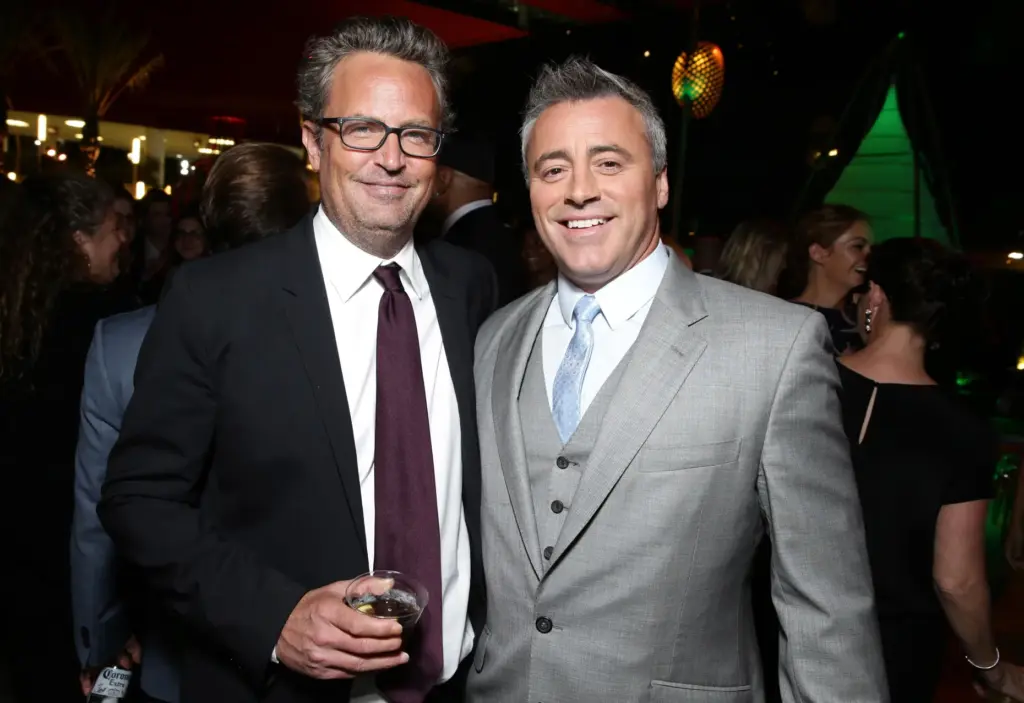 Matthew Perry and Matt LeBlanc seen at Showtime’s Annual Summer...