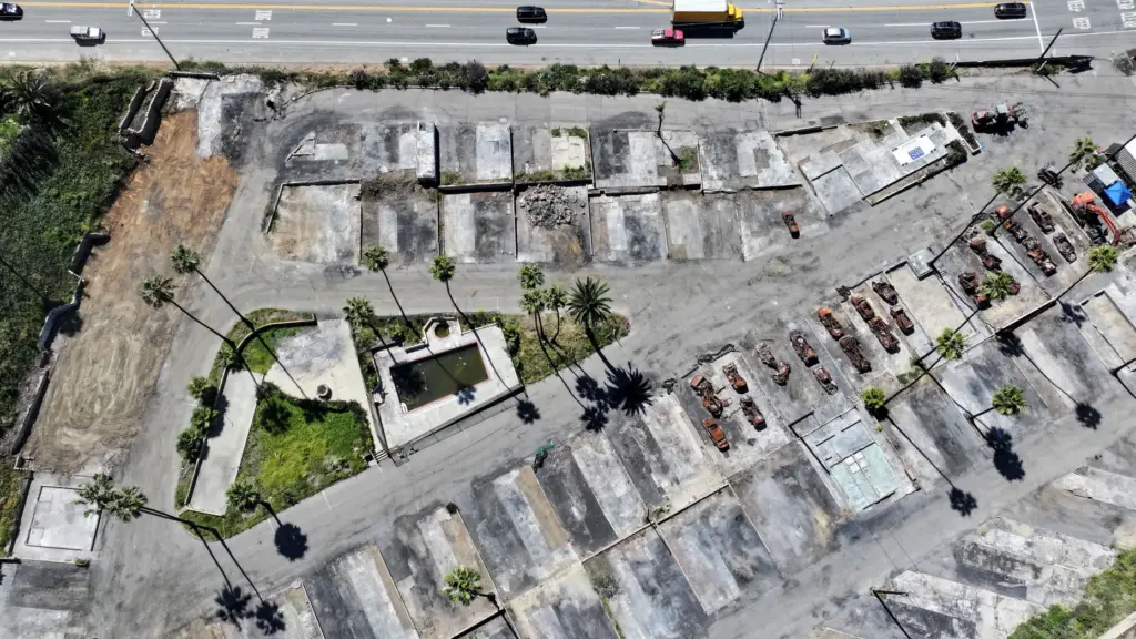 The former Pacific Palisades Bowl Mobile Estates, which was destroyed...