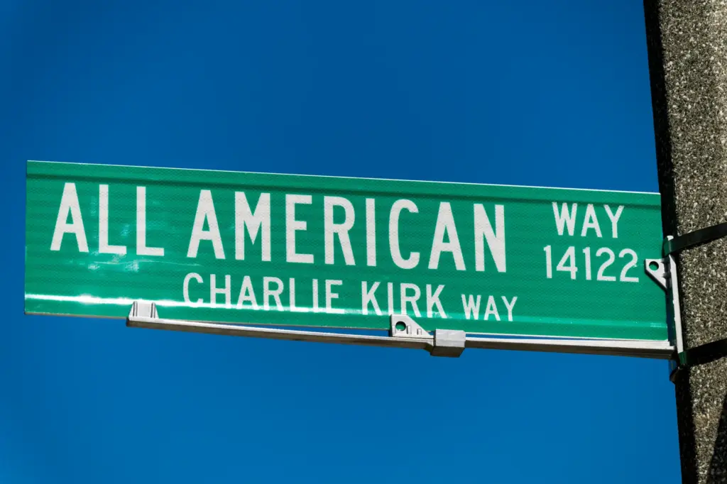 The City of Westminster added âCharlie Kirk Way,â to the...