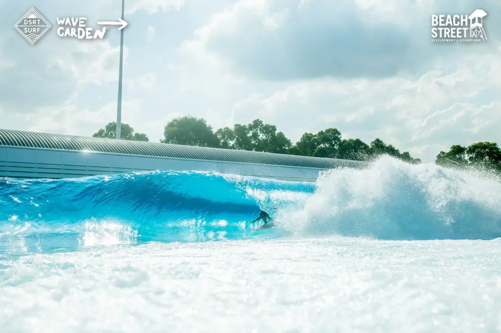 The Wavegarden Cove technology that will power DSRT Surf can...