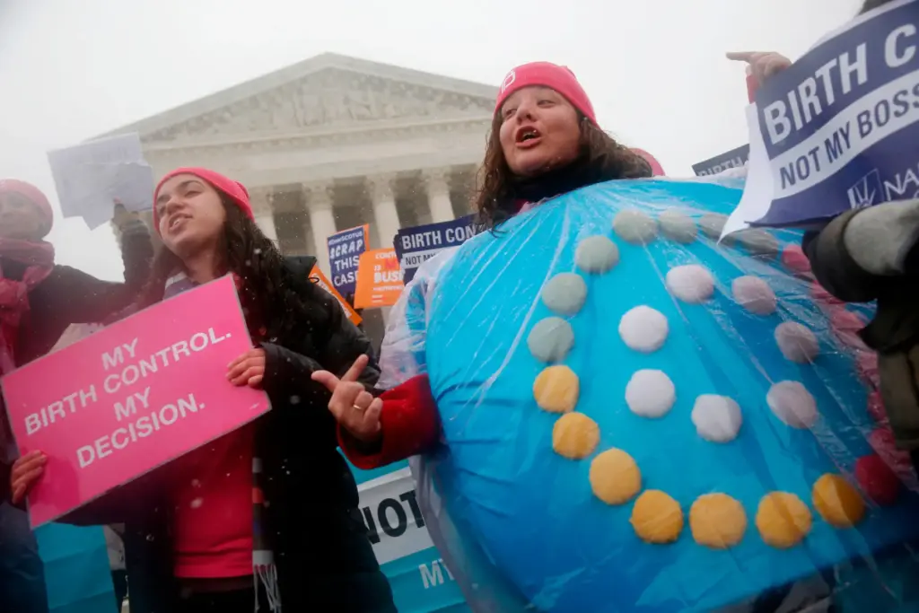 Margot Riphagen wears a birth control pill costume