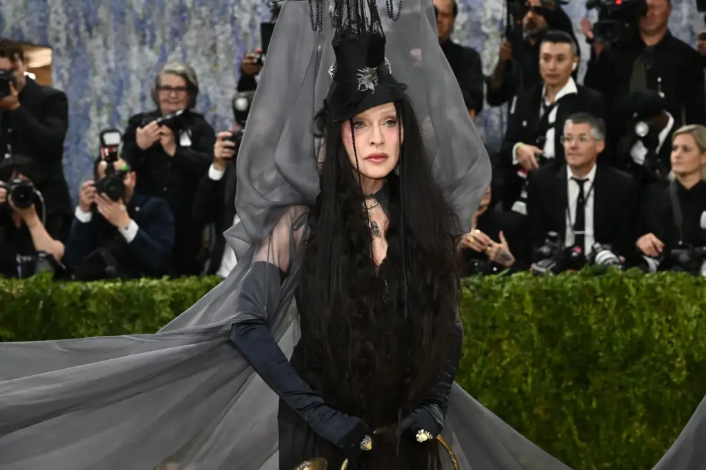 Madonna poses
