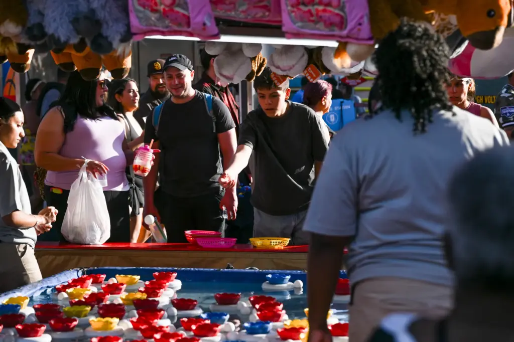 Robert Baker plats games at the final weekend of the...