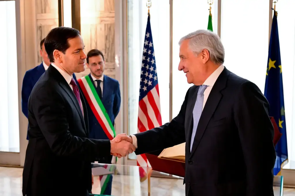 Secretary of State Marco Rubio meets Italian Foreign Minister Antonio Tajani.
