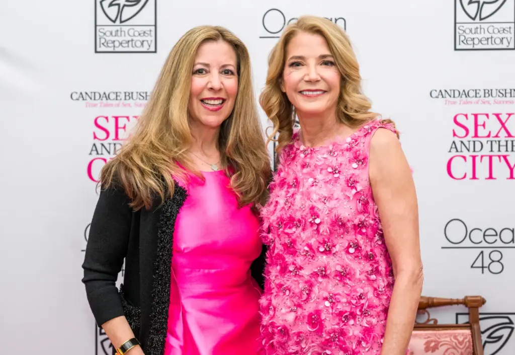 Wendy Hale with the Argyros Family Foundation, left, is pictured...