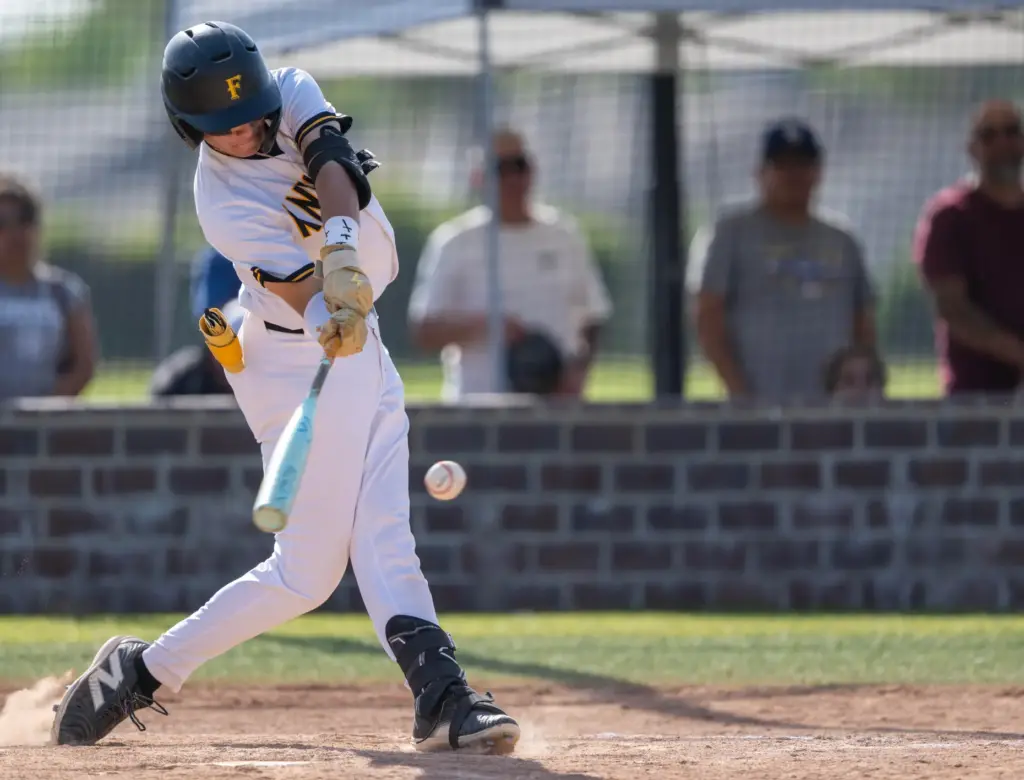 Foothill outfielder Presley Gaborno hits the ball during a CIF-SS...