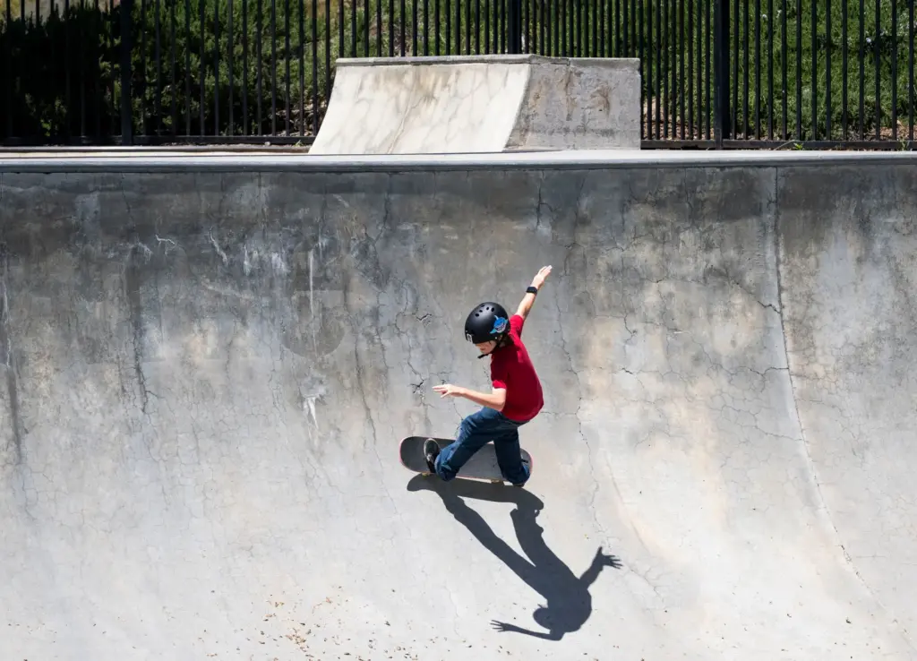 Ayden Khatib skates at the Etnies Skatepark in Lake Forest...