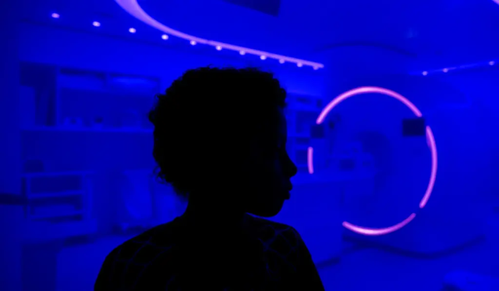 Eight-year-old Jordan Mosley recently received an âAmbient Experience” MRI scan...