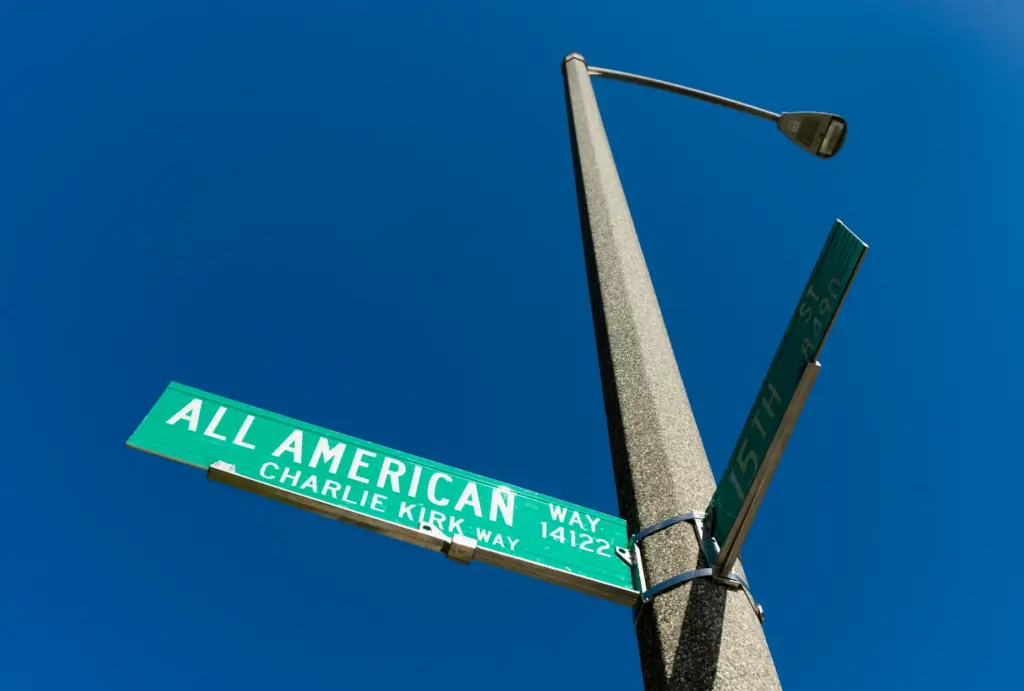 The City of Westminster added âCharlie Kirk Way,â to the...