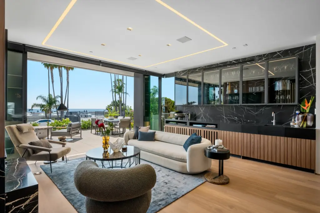 The main living area and bar. (Photo by Joel Danto...