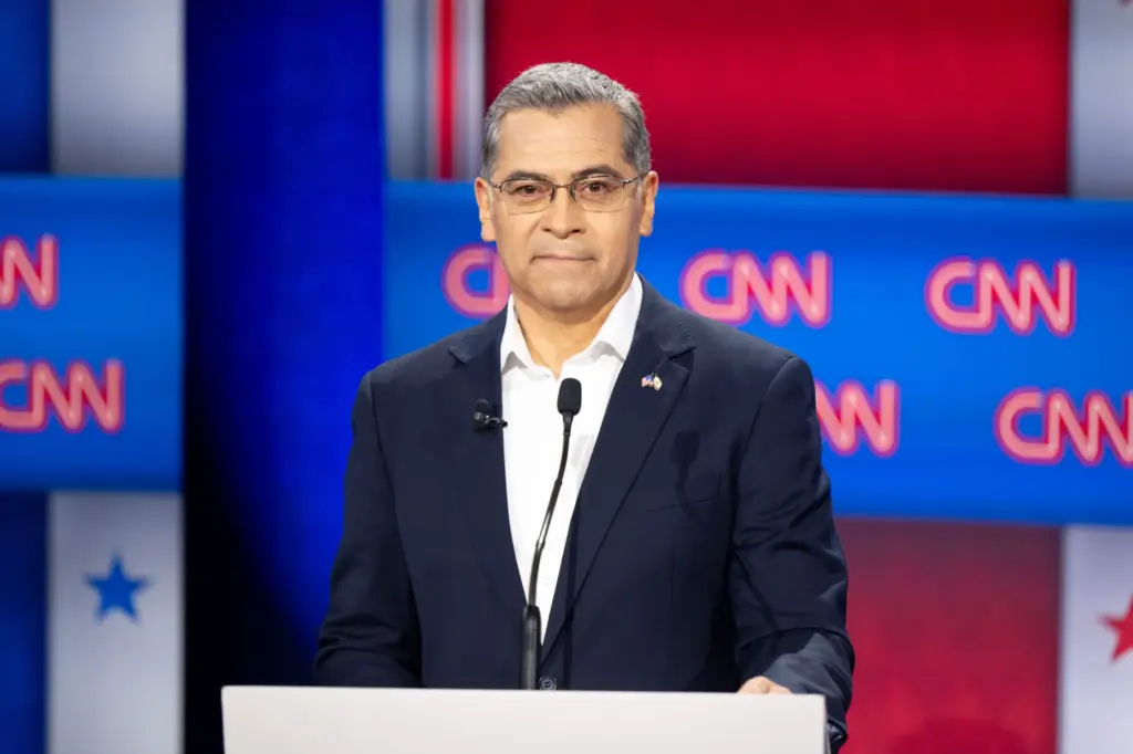 Xavier Becerra on the debate state Tuesday, May 5, 2026....