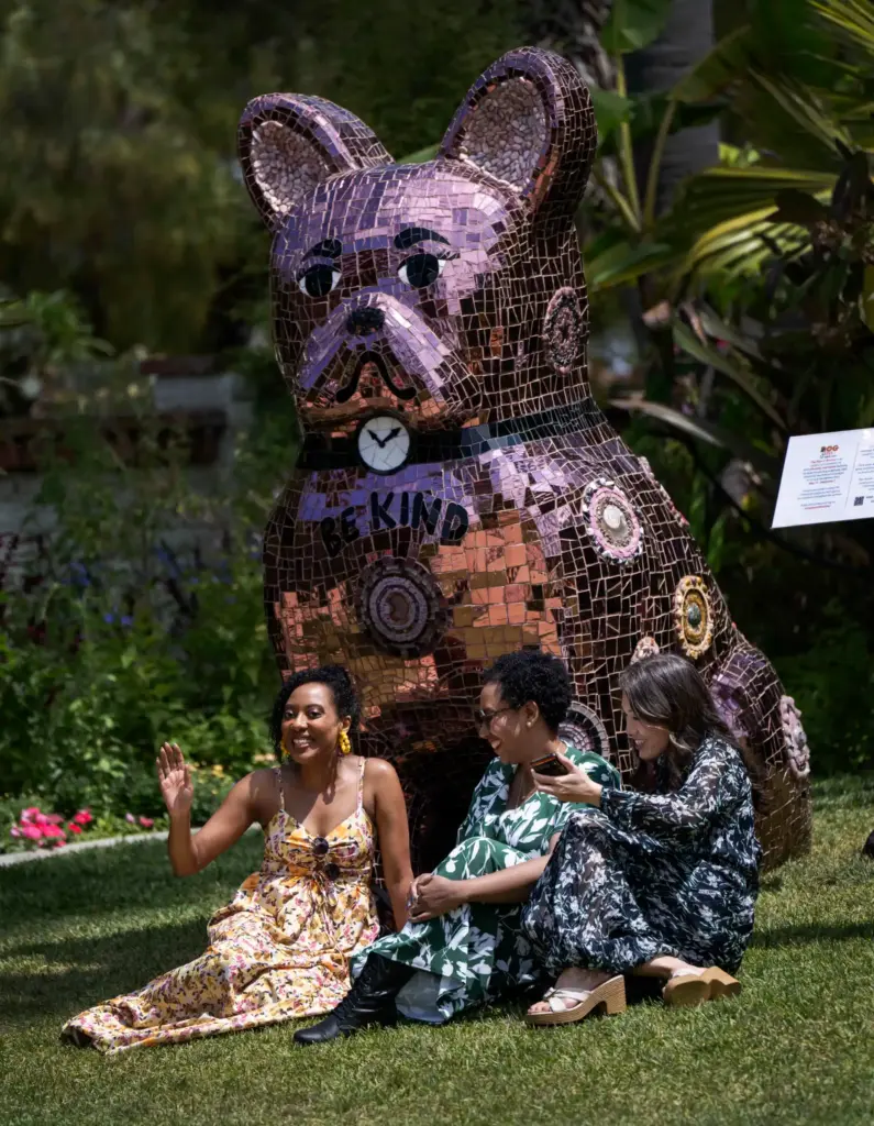 Deirdre Simmons, Adeaze Simmons and Caroline Vu, from left, all...