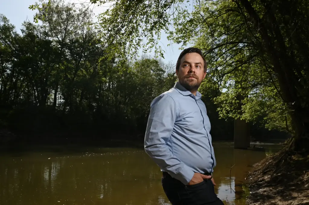 Jesse Demonbreun-Chapman, executive director and riverkeeper for the Coosa River...