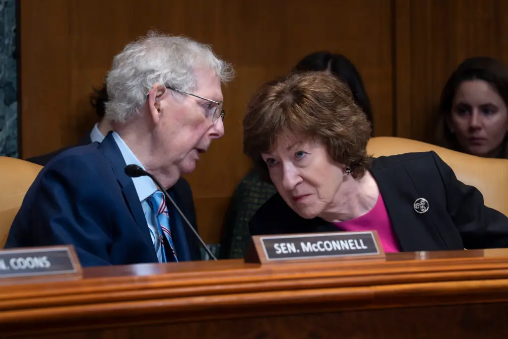Sen. Mitch McConnell, R-Ky., chair of the Senate Defense Appropriations...