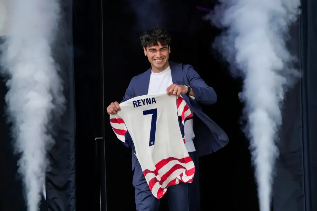 Midfielder Giovanni Reyna of the United States men's national soccer team.
