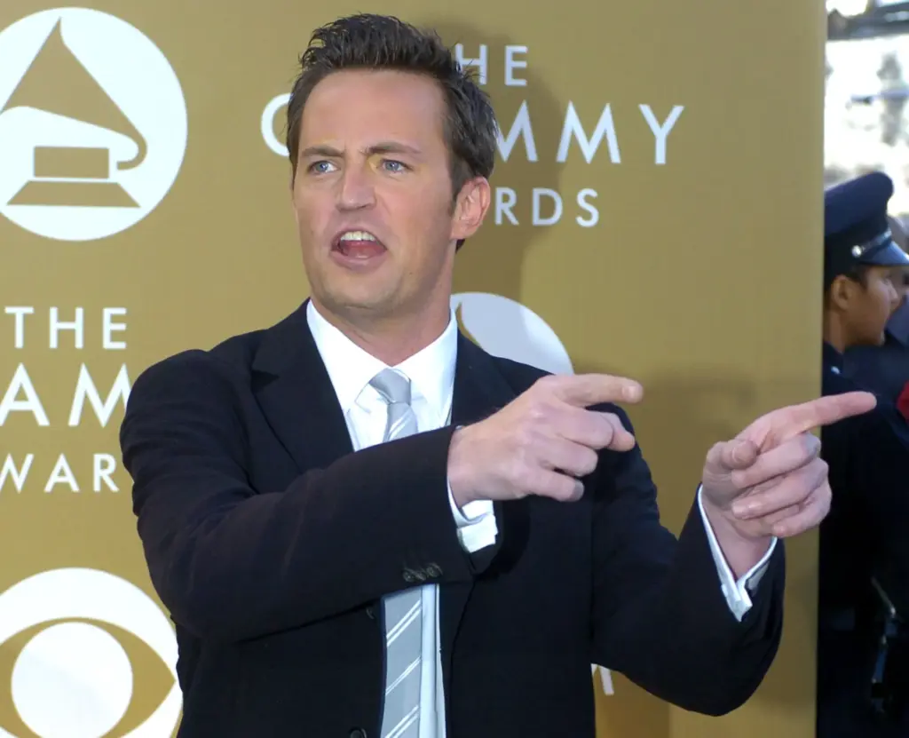 Actor Matthew Perry arrives at the 46th Annual Grammy Awards...