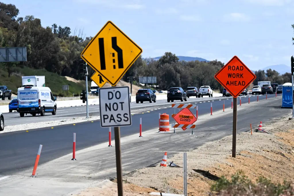 Extra lanes have been added to the on-ramps at Winchester...