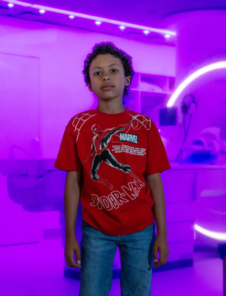 Eight-year-old Jordan Mosley recently received an âAmbient Experience” MRI scan...