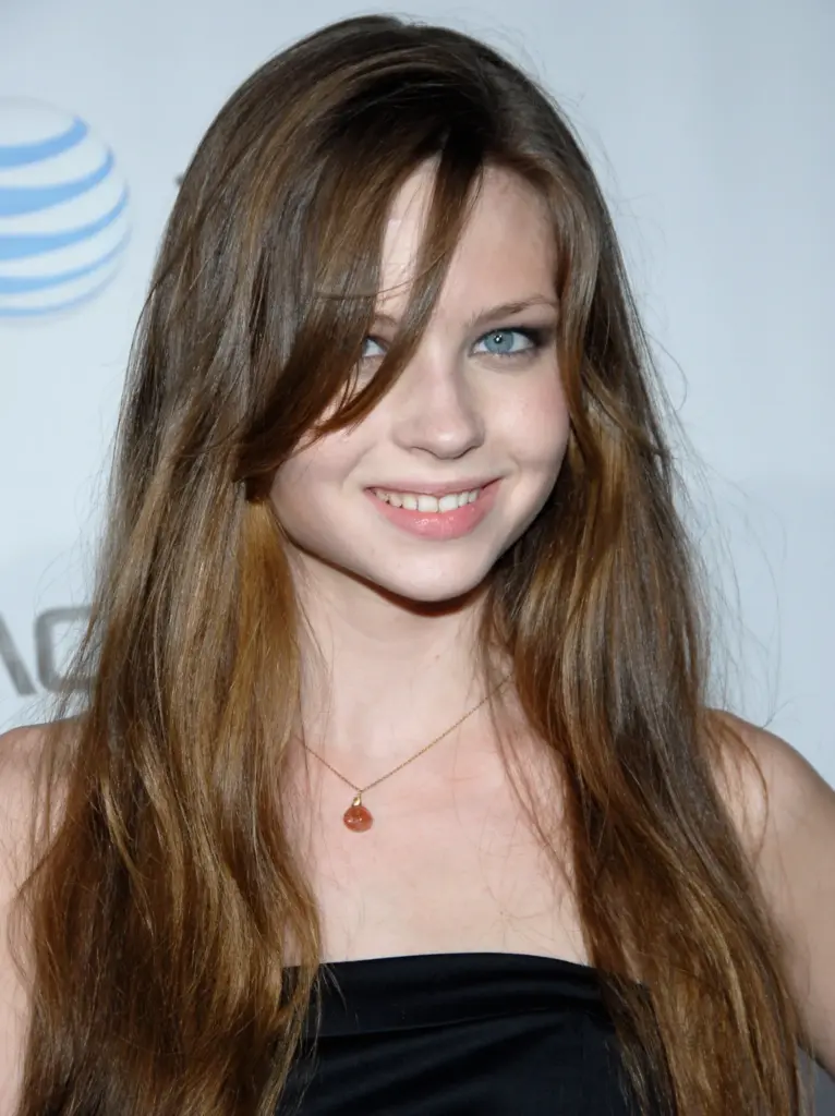 Actress Daveigh Chase poses on the press line at the...
