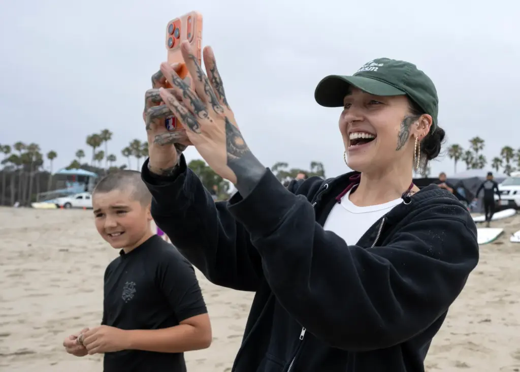Christina Lofft gets excited when she sees her 4-year-old son,...