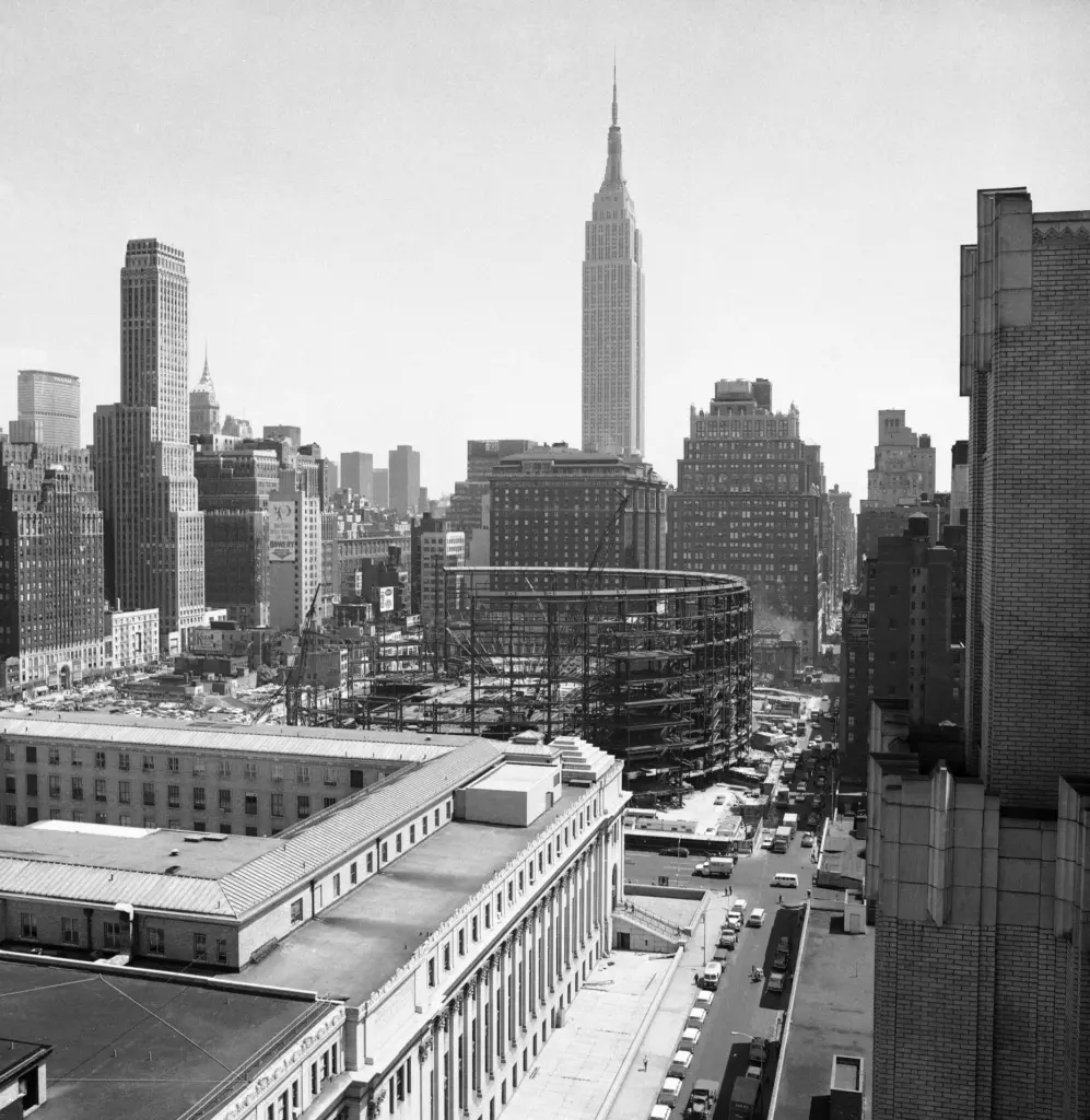 The old Penn Station in New York is shown in this 1955 photo.